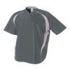 Youth Small Graphite/White 1/4 Zip Baseball/Softball Jacket view 1