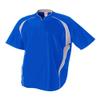 Adult 3XL Royal Blue/White 1/4 Zip Baseball/Softball Jacket view 1