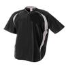 Adult Large Black/White 1/4 Zip Baseball/Softball Jacket view 1