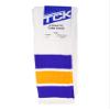 TCK Retro 3 Stripe Tube Socks (Purple/Gold, Medium) view 3