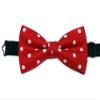 EmilyRose Couture Men's Polka Dot Bow Ties (6-12 Year Olds, Red/White Polka Dots) view 3