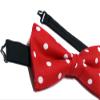 EmilyRose Couture Men's Polka Dot Bow Ties (6-12 Year Olds, Red/White Polka Dots) view 4