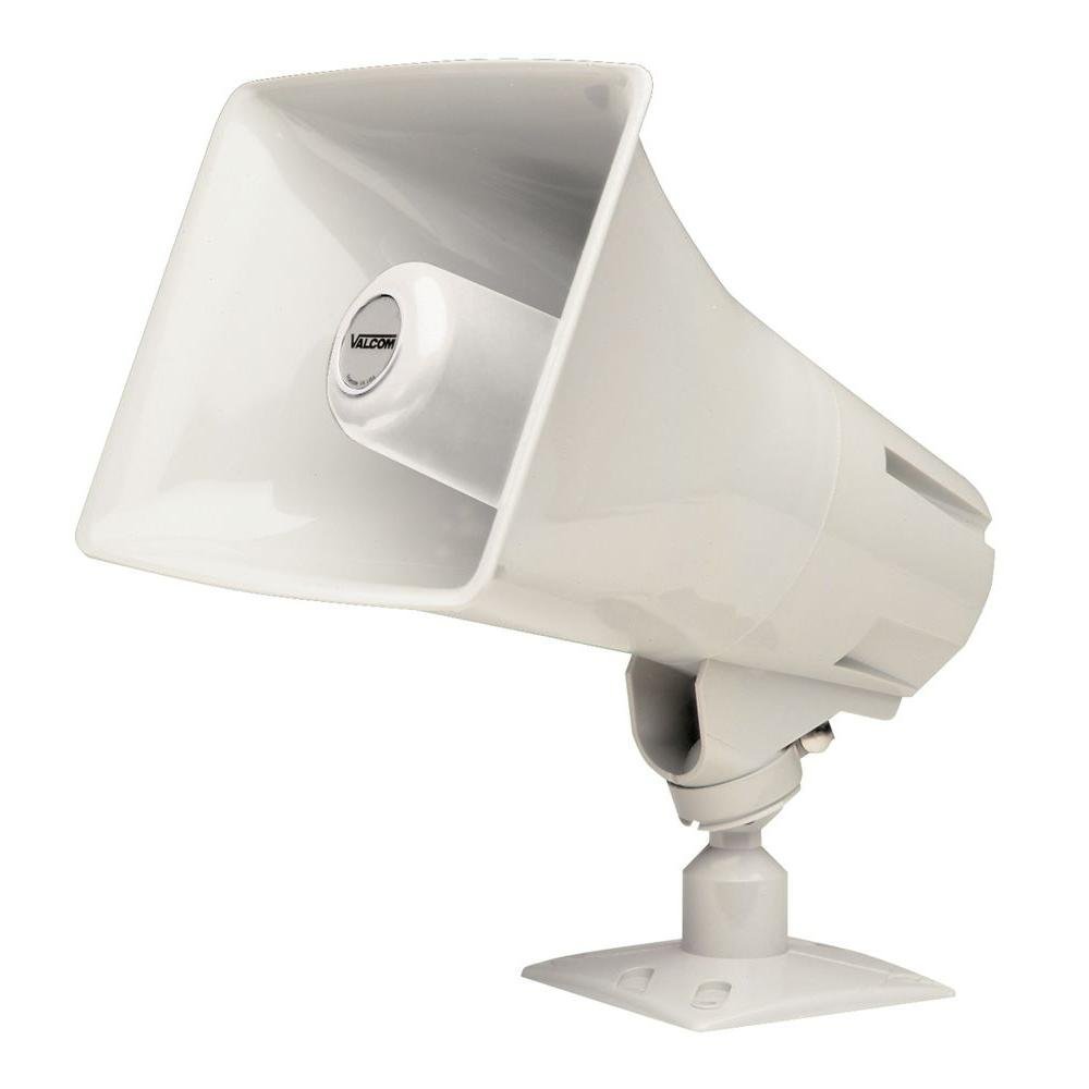Valcom Talkback Marine Paging Horn, White - V-1048M