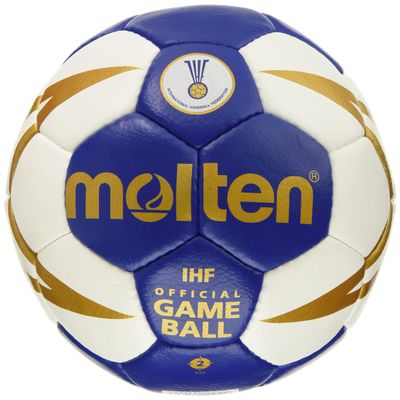 Molten Unisex's Handball Training Ball Gr. 2, Blue/White/Gold, 2