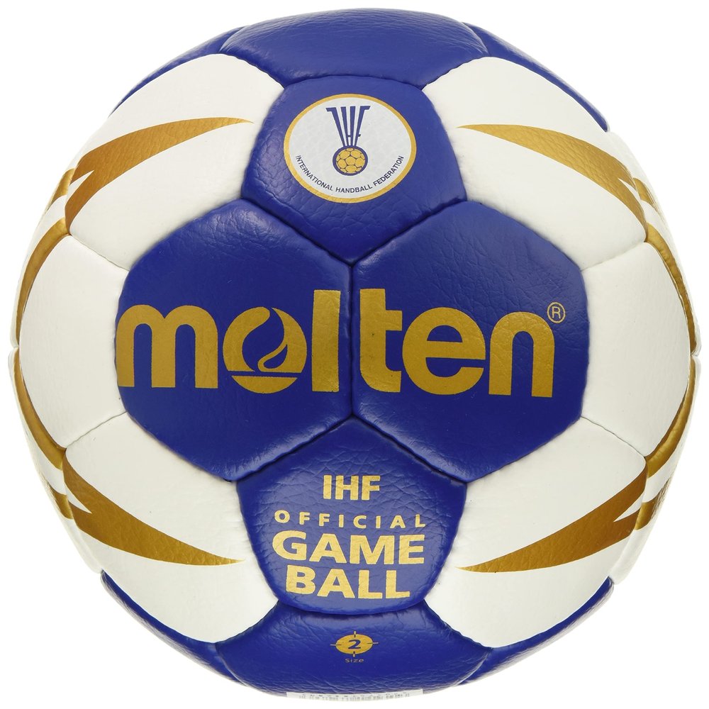 Molten Unisex's Handball Training Ball Gr. 2, Blue/White/Gold, 2