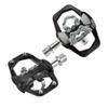 XPEDO TRVS Duo Bicycling Pedals | Hybrid SPD Clipless & Flat Platform, 6061 Forged Aluminum Body, Cromoly Spindle, 3 Sealed Bearings | Black view 4