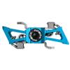 XPEDO Baldwin Clipless Bicycling Pedals | Dual-Sided Platform, 6061 CNC Aluminum Body, Posi-Lock Retention, 6 Float, SPD Compatible, Cromoly Spindle | Blue view 3