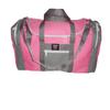 Carry On Bag, Oversize Carry-on U Opening for Easy Excess Front Pocket Made In USA. (pink/Gray) view 1