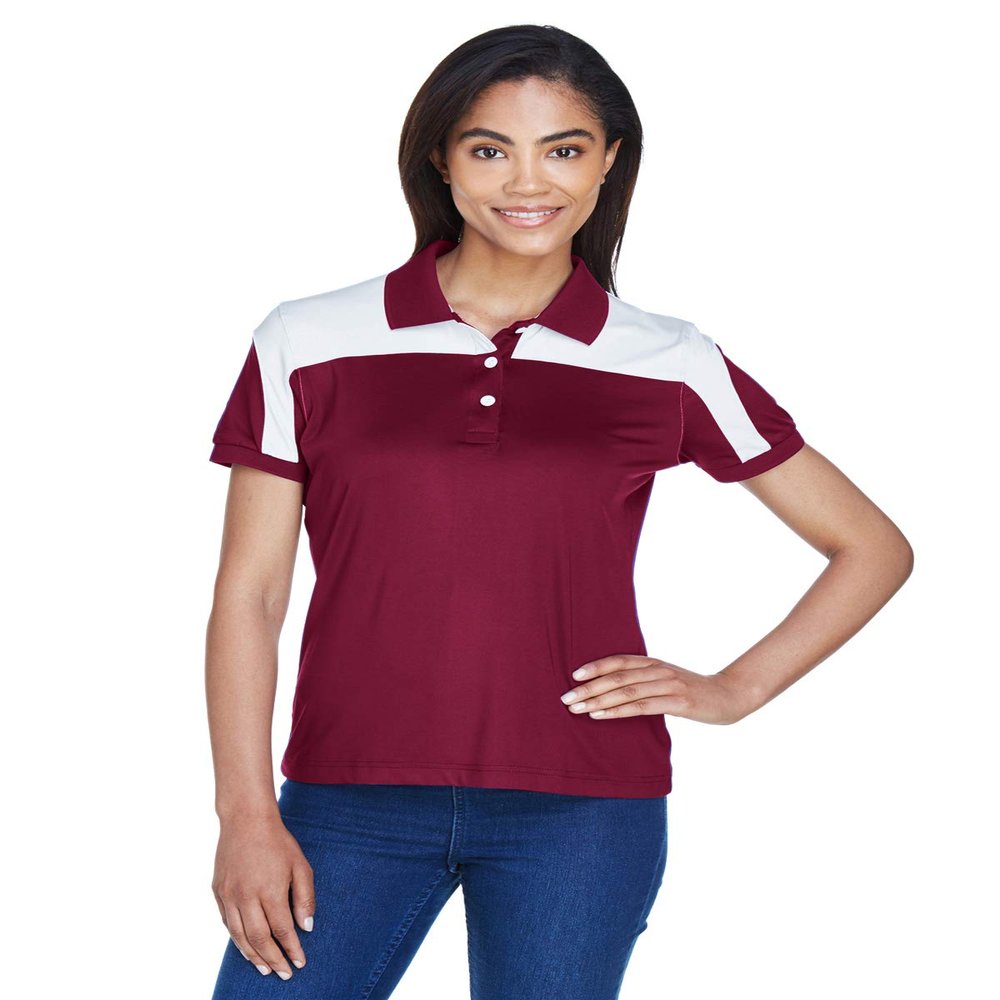 Team 365 Ladies' Victor Performance Polo XS SPORT MAROON