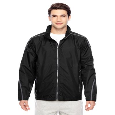 Team 365 Adult Conquest Jacket with Mesh Lining L BLACK