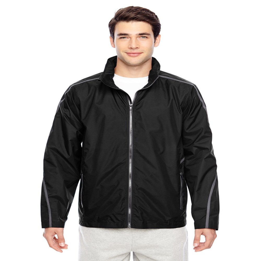 Team 365 Adult Conquest Jacket with Mesh Lining L BLACK