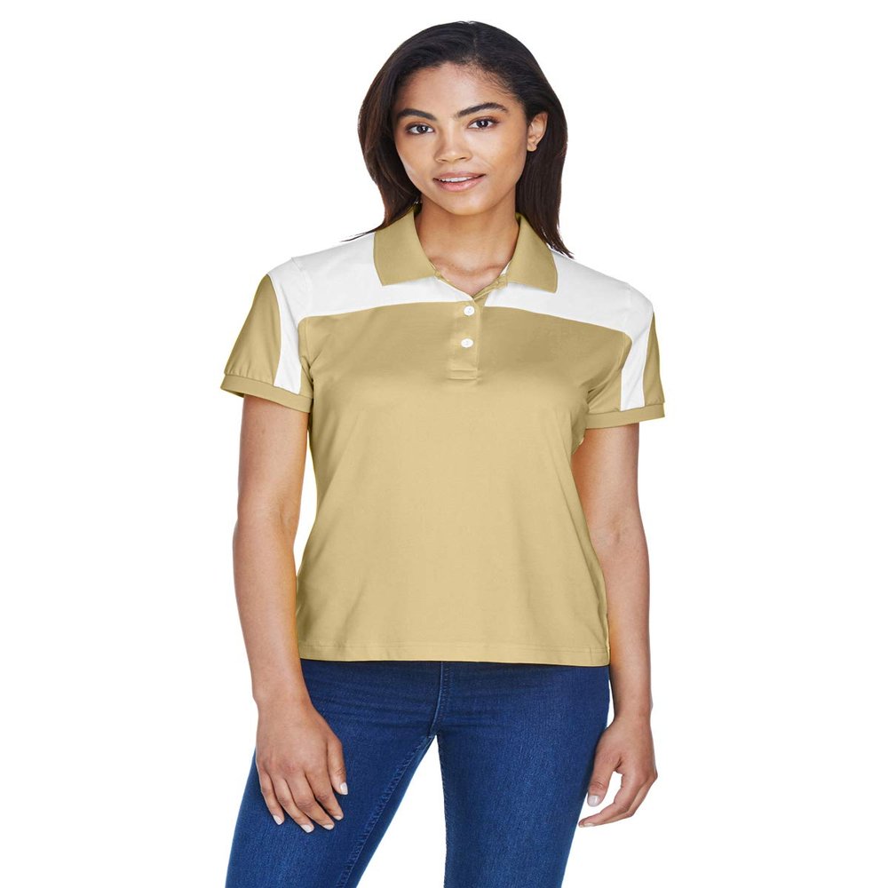 Team 365 Ladies' Victor Performance Polo XL SPORT VEGAS GOLD