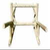 Log Kayak Rack 2-Place Canoe Log Rack, Paddle Board Holder, Canoe Stand, Surfboard, Kayak Holder for Outside, Paddle Boat Storage, Freestanding for Kayaks SUP Boards - Unfinished view 3