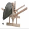 Log Kayak Rack 2-Place Canoe Log Rack, Paddle Board Holder, Canoe Stand, Surfboard, Kayak Holder for Outside, Paddle Boat Storage, Freestanding for Kayaks SUP Boards - Unfinished view 4