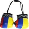 Colombia - Novelty Mini Boxing Gloves with Black Snap Connection view 1