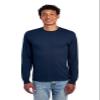 Jerzees Men's Dri-Power Cotton Blend Long Sleeve Tees, Moisture Wicking, Odor Protection, UPF 30+, Sizes S-3X, Navy, Small view 1