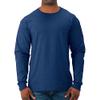 Jerzees Men's Dri-Power Cotton Blend Long Sleeve Tees, Moisture Wicking, Odor Protection, UPF 30+, Sizes S-3X, Navy, Small view 2