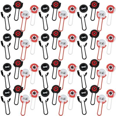 Fun Plastic Ninja Disc Shooters - Assorted Designs, 2" x 4" (Pack of 48) - Ideal Party Favors for Kids' Birthday Party, Classroom Rewards & Ninja-themed Events