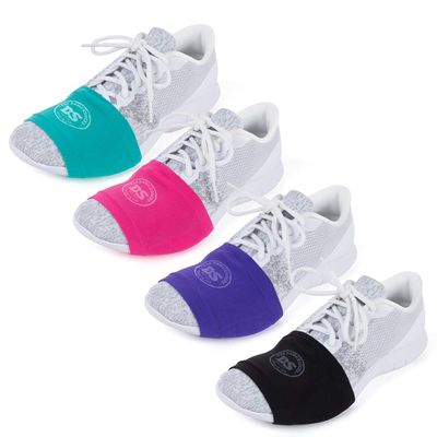 THE DANCESOCKS Made in USA Original Over Sneaker Socks for Dance on Smooth Floors (4 Pairs- pink/purple/turquoise/black)