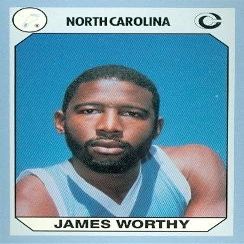 Sports Memorabilia James Worthy Basketball Card (North Carolina) 1990 Collegiate Collection No.78