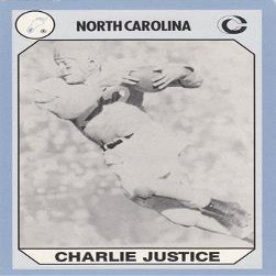 Autograph Warehouse Charlie Justice Football Card (North Carolina) 1990 Collegiate Collection No.174