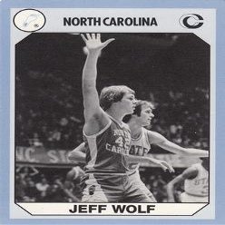 Autograph Warehouse Jeff Wolf Basketball Card (North Carolina) 1990 Collegiate Collection No.178