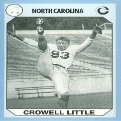 Crowell Little Football Card (North Carolina) 1990 Collegiate Collection No.190