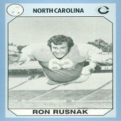 Autograph Warehouse Ron Rusnak Football Card (North Carolina) 1990 Collegiate Collection No.153