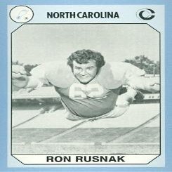 Autograph Warehouse Ron Rusnak Football Card (North Carolina) 1990 Collegiate Collection No.153