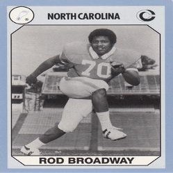 Autograph Warehouse Rod Broadway Football Card (North Carolina) 1990 Collegiate Collection No.164