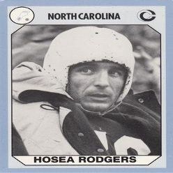 Autograph Warehouse Hosea Rodgers Football Card (North Carolina) 1990 Collegiate Collection No.105