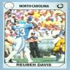 Sports Memorabilia Reuben Davis Football Card (North Carolina) 1990 Collegiate Collection No.43 view 1