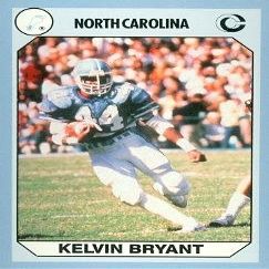 Autograph Warehouse Kelvin Bryant Football Card (North Carolina) 1990 Collegiate Collection No.31