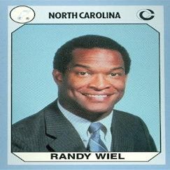 Sports Memorabilia Randy Wiel Basketball Card (North Carolina) 1990 Collegiate Collection No.55