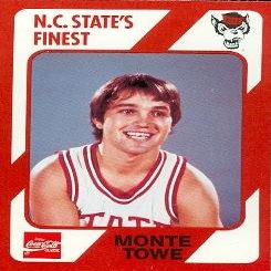 Sports Memorabilia Monte Towe Basketball Card (N.C. North Carolina State) 1989 Collegiate Collection No.169