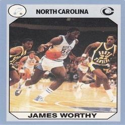Sports Memorabilia James Worthy Basketball Card (North Carolina) 1990 Collegiate Collection No.5