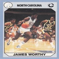 Sports Memorabilia James Worthy Basketball Card (North Carolina) 1990 Collegiate Collection No.5