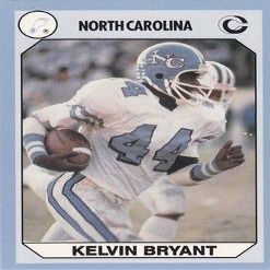 Autograph Warehouse Kelvin Bryant Football Card (North Carolina) 1990 Collegiate Collection No.6