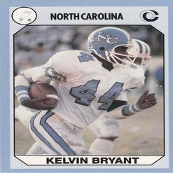 Autograph Warehouse Kelvin Bryant Football Card (North Carolina) 1990 Collegiate Collection No.6
