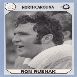 Autograph Warehouse Ron Rusnak Football Card (North Carolina) 1990 Collegiate Collection No.132
