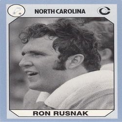 Autograph Warehouse Ron Rusnak Football Card (North Carolina) 1990 Collegiate Collection No.132