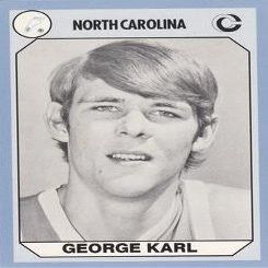 Autograph Warehouse George Karl Basketball Card (North Carolina) 1990 Collegiate Collection No.147