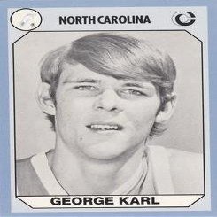 Autograph Warehouse George Karl Basketball Card (North Carolina) 1990 Collegiate Collection No.147