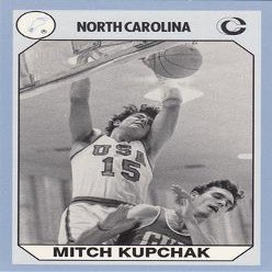 Sports Memorabilia Mitch Kupchak Basketball Card (North Carolina) 1990 Collegiate Collection No.108