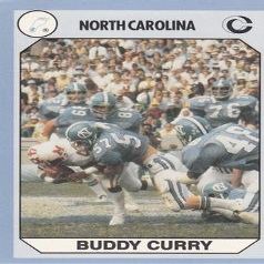 Autograph Warehouse Buddy Curry Football Card (North Carolina) 1990 Collegiate Collection No.20