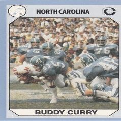 Autograph Warehouse Buddy Curry Football Card (North Carolina) 1990 Collegiate Collection No.20