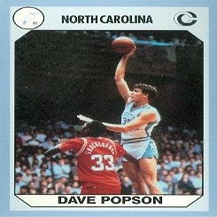 Autograph Warehouse Dave Popson Basketball Card (North Carolina) 1990 Collegiate Collection No.59