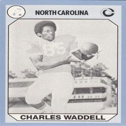 Sports Memorabilia Charles Waddell Football Card (North Carolina) 1990 Collegiate Collection No.180