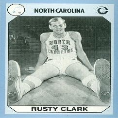 Autograph Warehouse Rusty Clark Basketball Card (North Carolina) 1990 Collegiate Collection No.158