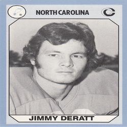 Sports Memorabilia Jimmy DeRatt Football Card (North Carolina) 1990 Collegiate Collection No.110